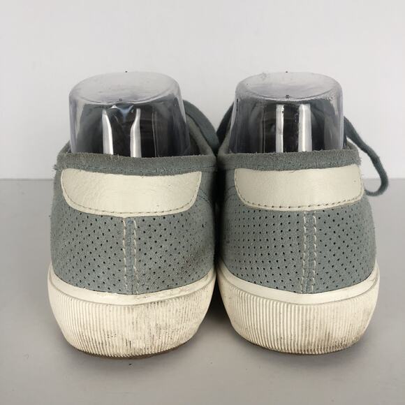 FAGUO Suede Perforated Sneaker Men's 8 / 40 Birch Blue Leather Lace Up Comfort - Picture 10 of 14